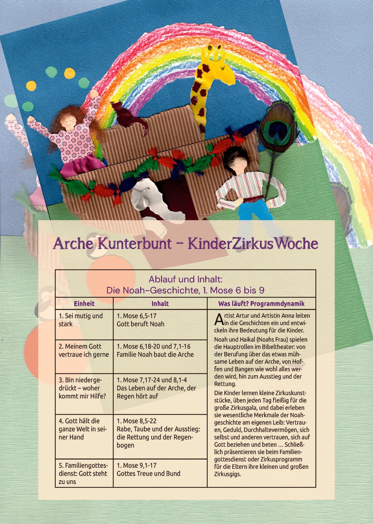 Zirkuswoche Arche Kunterbunt