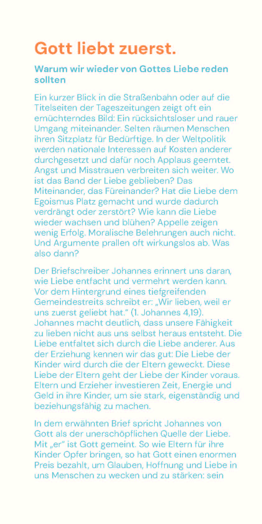 2025 Karte Wir lieben weil er uns zuerst Seite 2