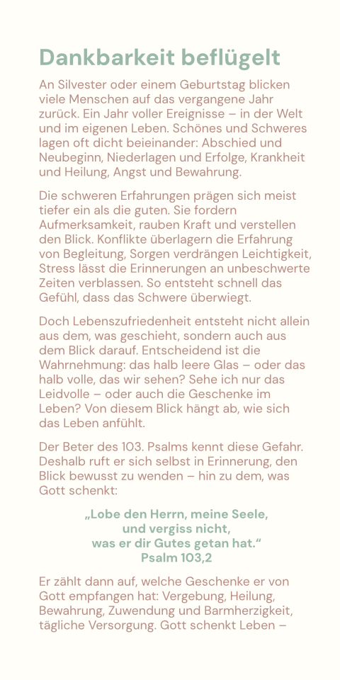 2026 Dankbarkeit beflügelt 2