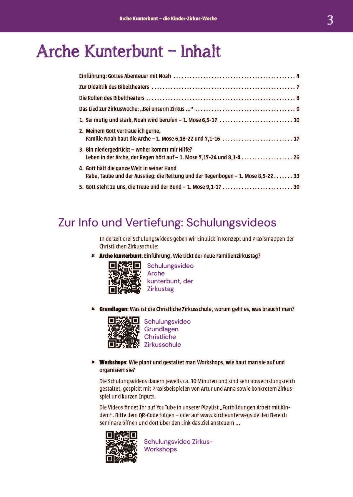 Zirkuswoche Arche Kunterbunt