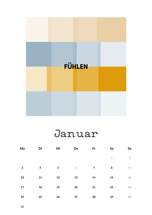 Der Ein-Wort-Kalender 2027